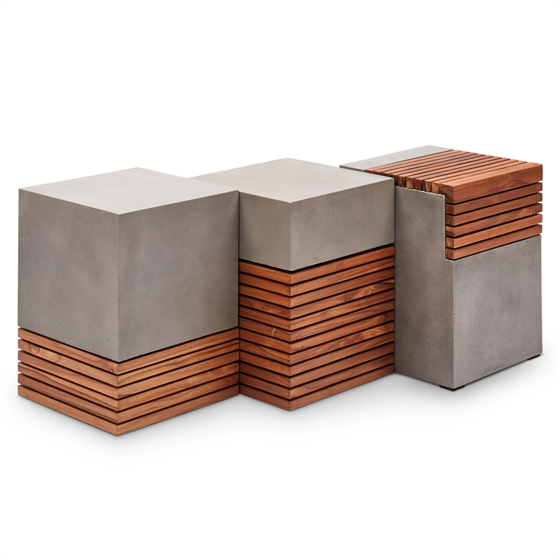 Urbia Mixx Stecca Cascata Stool in Dark Gray