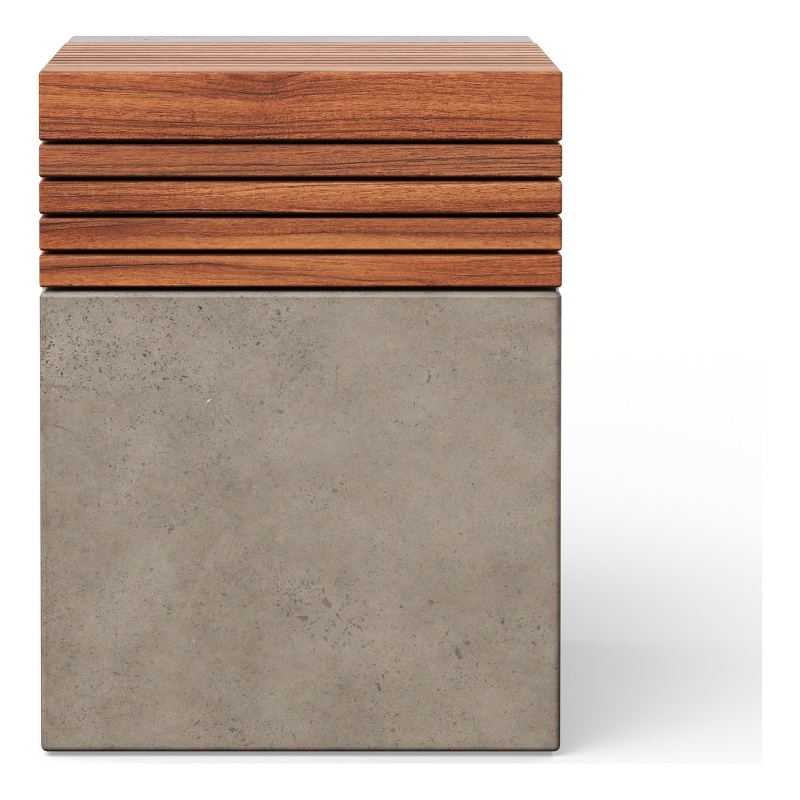 Urbia Mixx Stecca Cascata Stool in Dark Gray