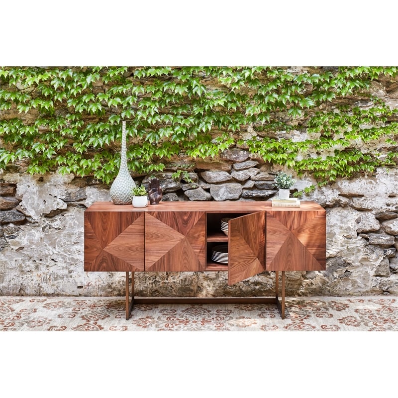 Urbia IE Series Cube Buffet in Walnut