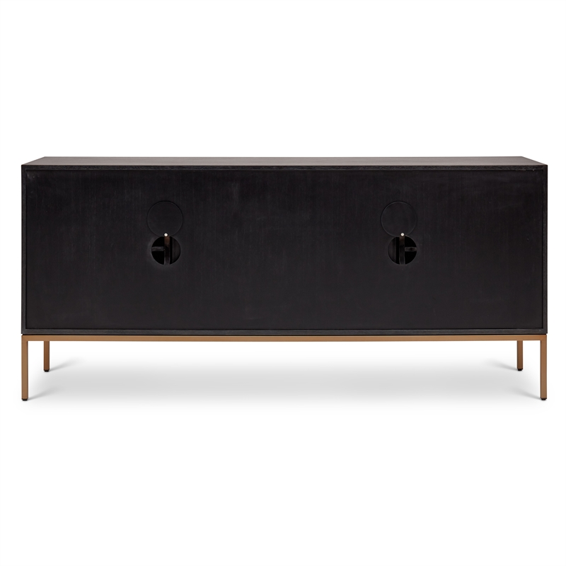 Urbia IE Series Holly Buffet in Charcoal Brass Base