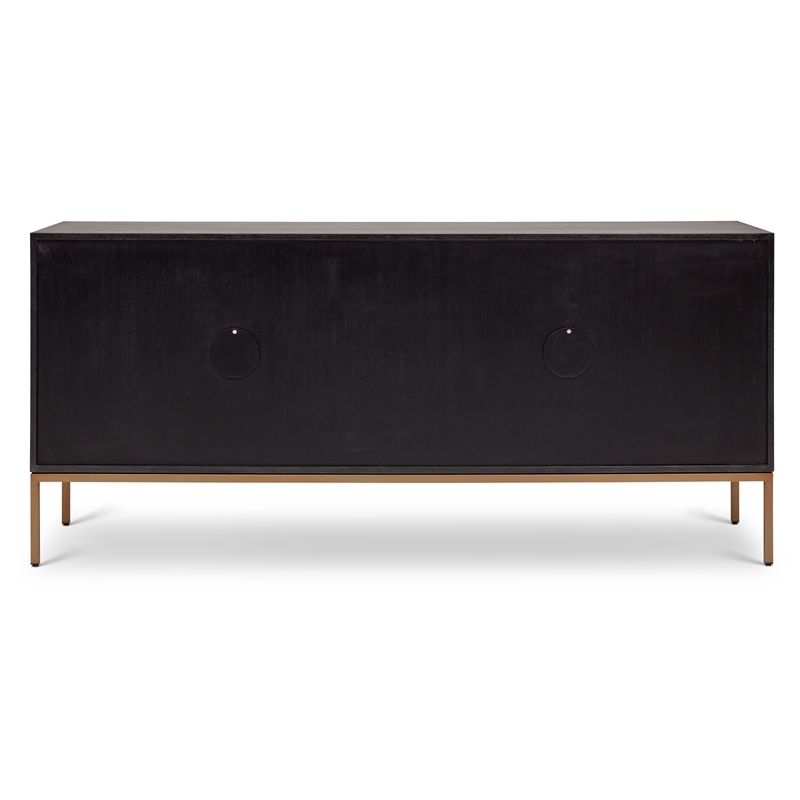 Urbia IE Series Holly Buffet in Charcoal Brass Base