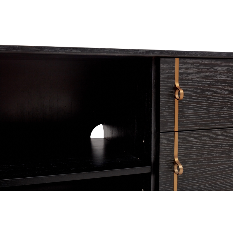 Urbia IE Series Holly Buffet in Charcoal Brass Base