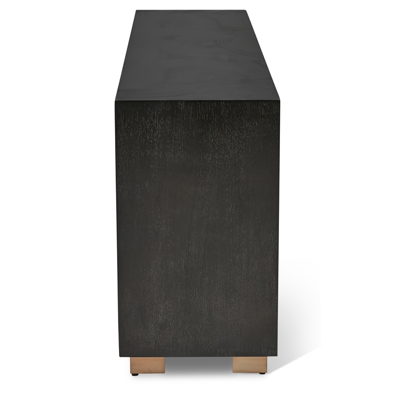 Urbia IE Series Madison Buffet in Charcoal Gold Base