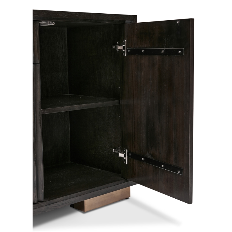 Urbia IE Series Madison Buffet in Charcoal Gold Base