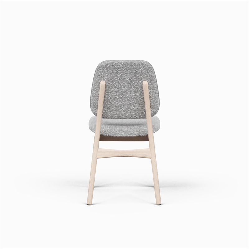 Urbia Modern Brazilian Ariel Side Chair in Boucle Crafted Glaze Upholstery