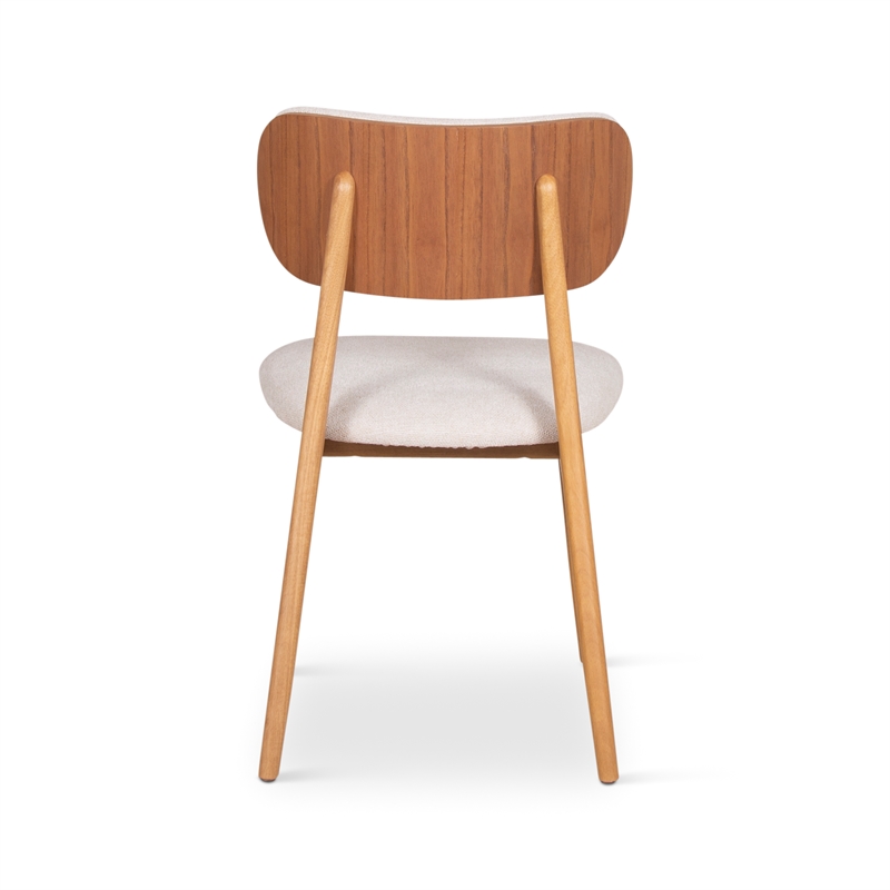 Urbia Modern Brazilian Claudia Side Chair in Harvest Natural Upholstery