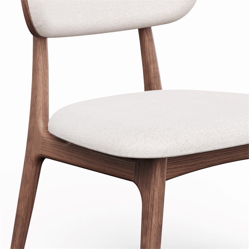 Urbia Modern Brazilian Claudia Side Chair in Harvest Natural Upholstery