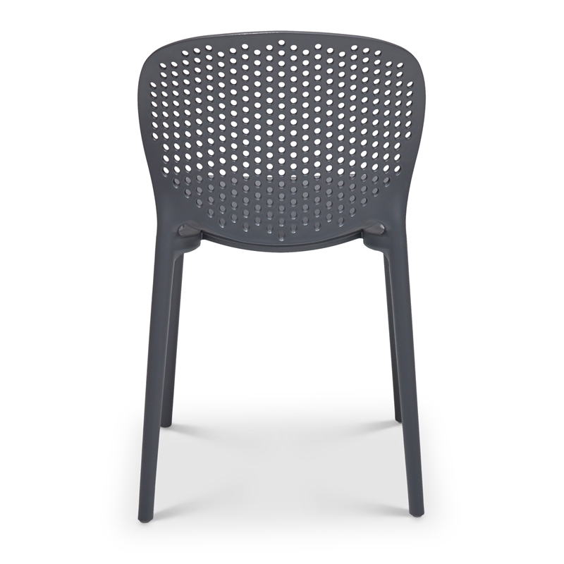 Urbia Metro Bailey Side Chair in Black Gray Seat (Set of 4 )