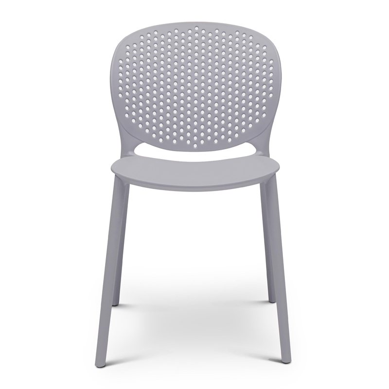 Urbia Metro Bailey Side Chair in Light Gray Seat (Set of 4)