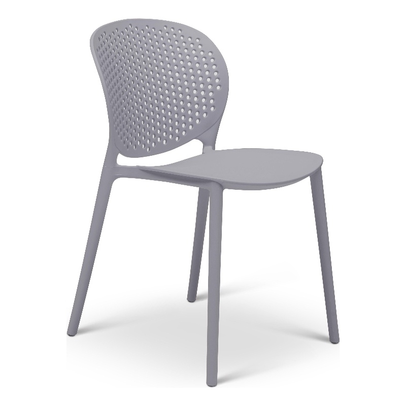 Urbia Metro Bailey Side Chair in Light Gray Seat (Set of 4)