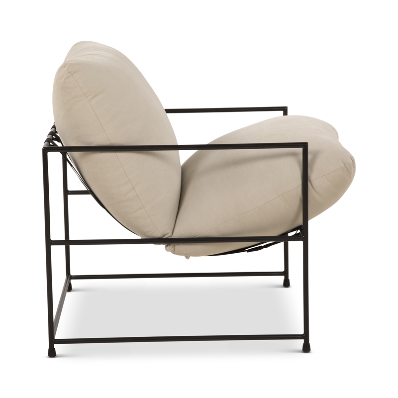 Urbia Metro Trent Accent Chair in Washed Sand Upholstery