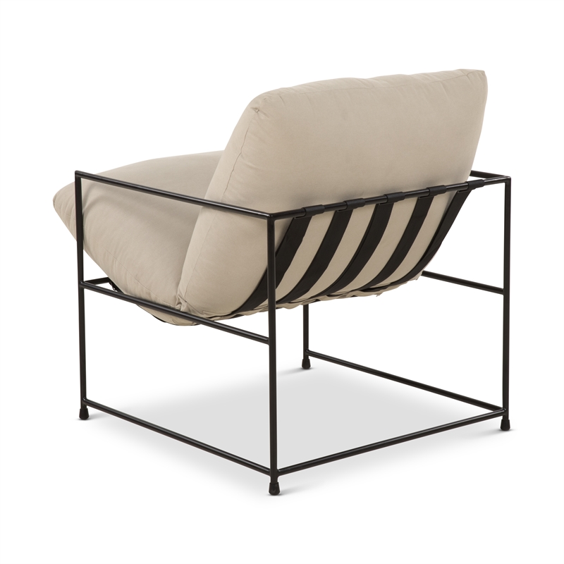 Urbia Metro Trent Accent Chair in Washed Sand Upholstery
