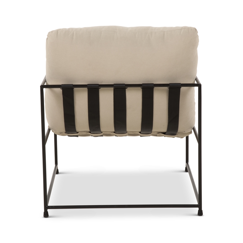 Urbia Metro Trent Accent Chair in Washed Sand Upholstery