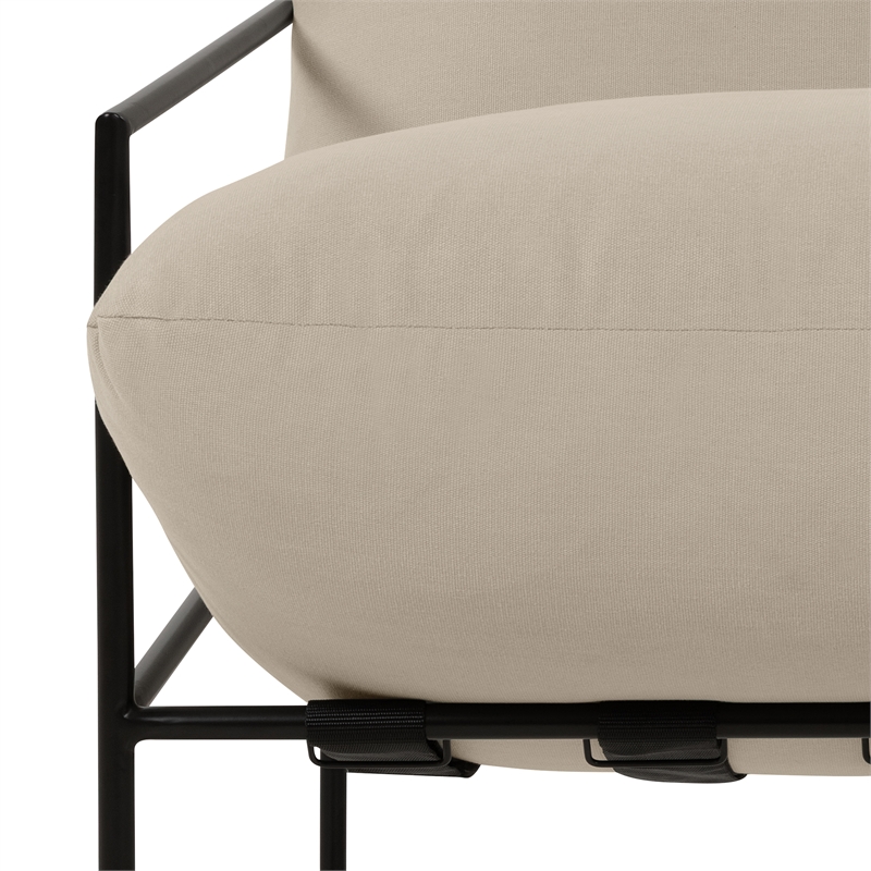 Urbia Metro Trent Accent Chair in Washed Sand Upholstery