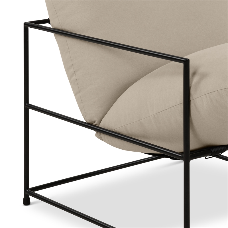 Urbia Metro Trent Accent Chair in Washed Sand Upholstery