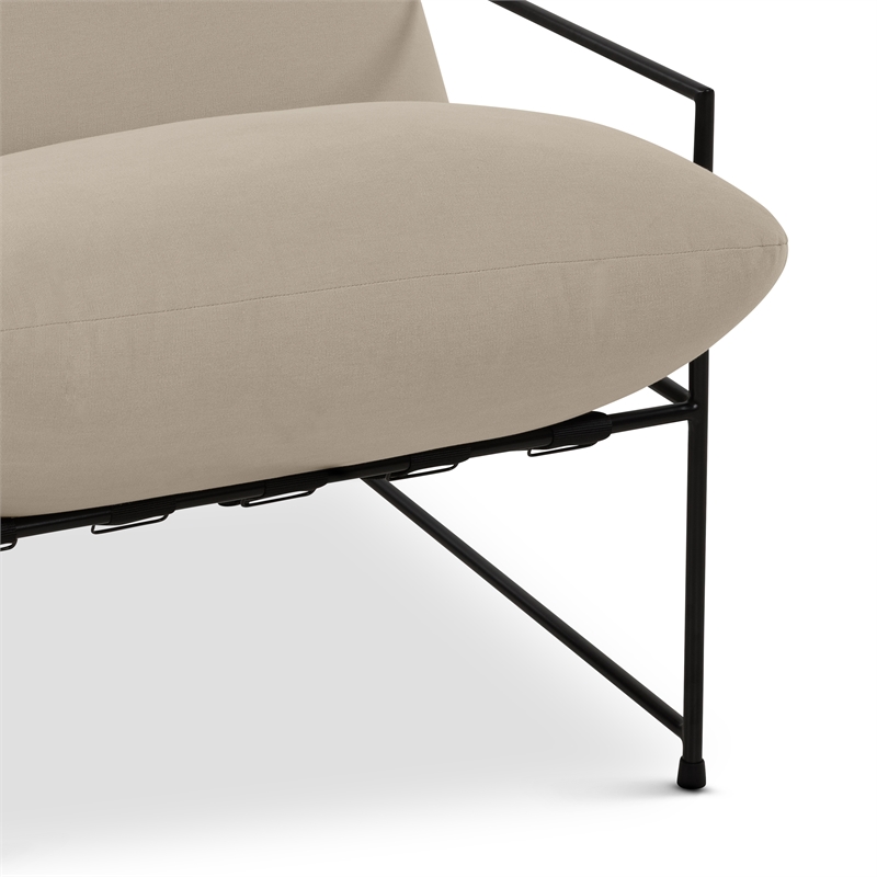 Urbia Metro Trent Accent Chair in Washed Sand Upholstery