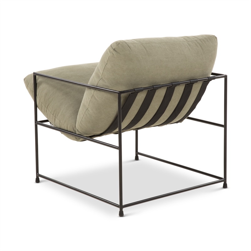 Urbia Metro Trent Accent Chair in Washed Forest Upholstery