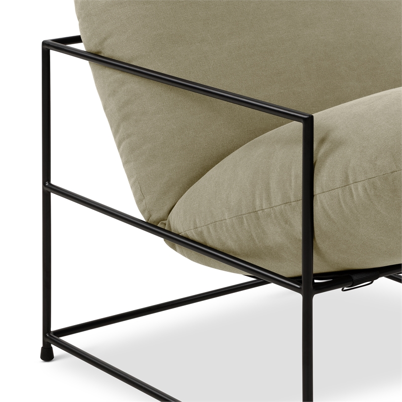 Urbia Metro Trent Accent Chair in Washed Forest Upholstery