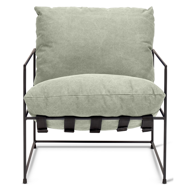 Urbia Metro Trent Accent Chair in Washed Forest Upholstery