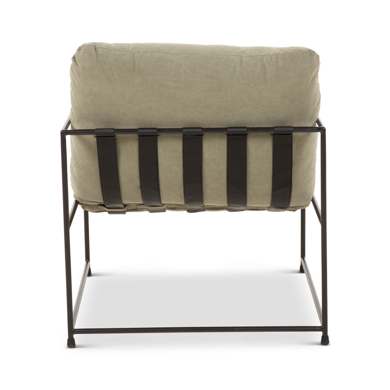 Urbia Metro Trent Accent Chair in Washed Forest Upholstery