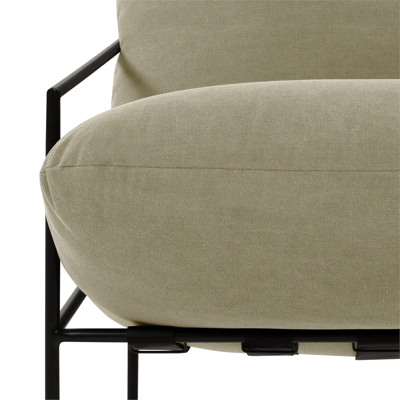 Urbia Metro Trent Accent Chair in Washed Forest Upholstery