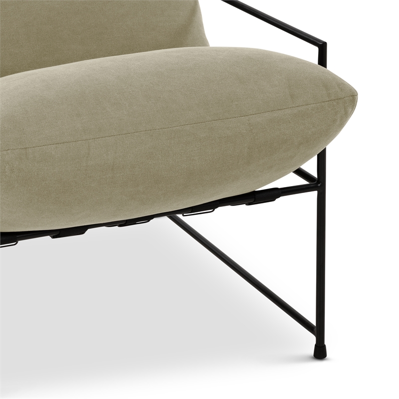 Urbia Metro Trent Accent Chair in Washed Forest Upholstery