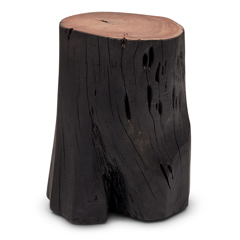 Urbia Brooks Solid Wood Stump in Ebonized