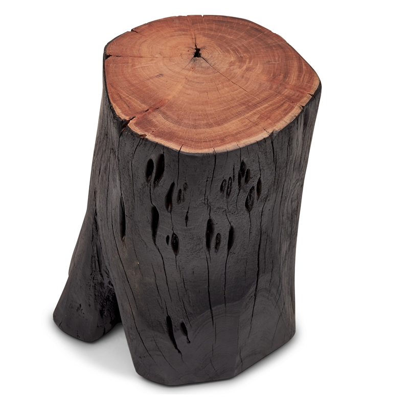 Urbia Brooks Solid Wood Stump in Ebonized