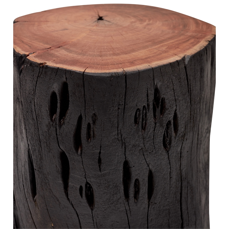 Urbia Brooks Solid Wood Stump in Ebonized