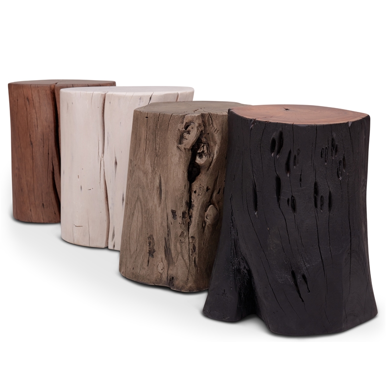 Urbia Brooks Solid Wood Stump in Ebonized
