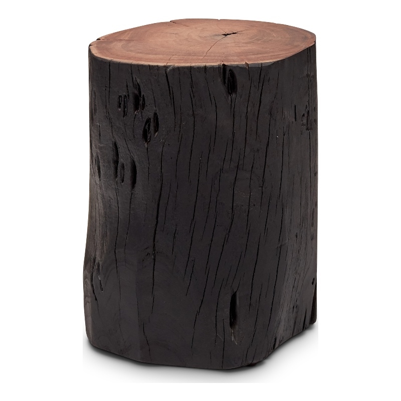 Urbia Brooks Solid Wood Stump in Ebonized
