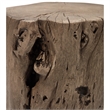Urbia Brooks Solid Wood Stump in Sandblasted Grey