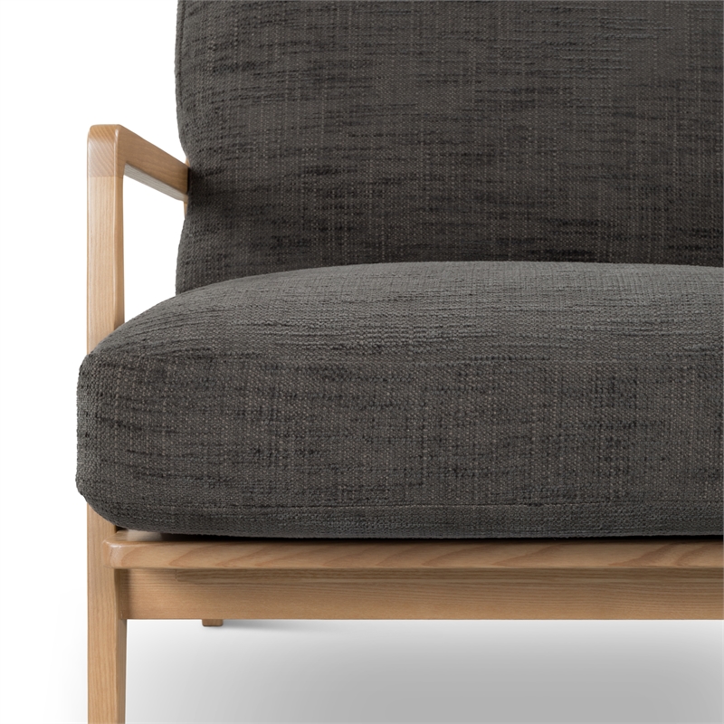 Urbia Metro Carmelo Upholstered Accent Chair in Oak/Black