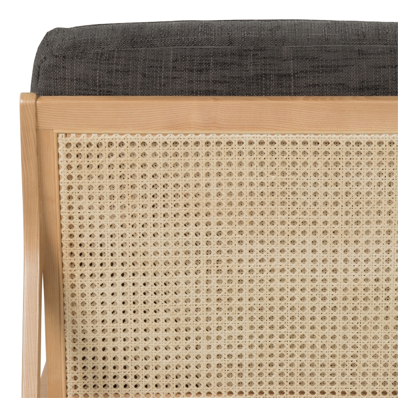 Urbia Metro Carmelo Upholstered Accent Chair in Oak/Black