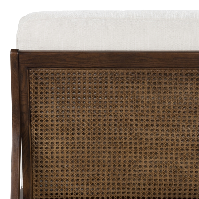 Urbia Metro Carmelo Upholstered Accent Chair in Walnut/Cream