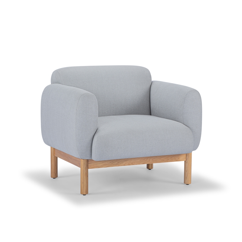 Urbia Metro Tulum Accent Chair in Light Gray