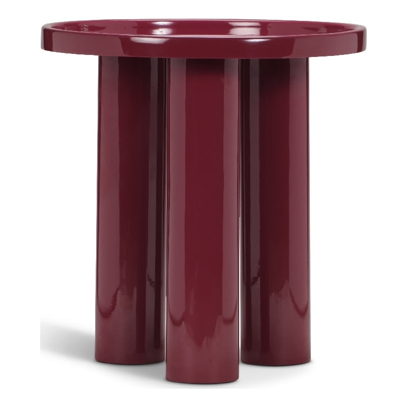 Urbia Eclat Sofia Enamel End Table in Plum