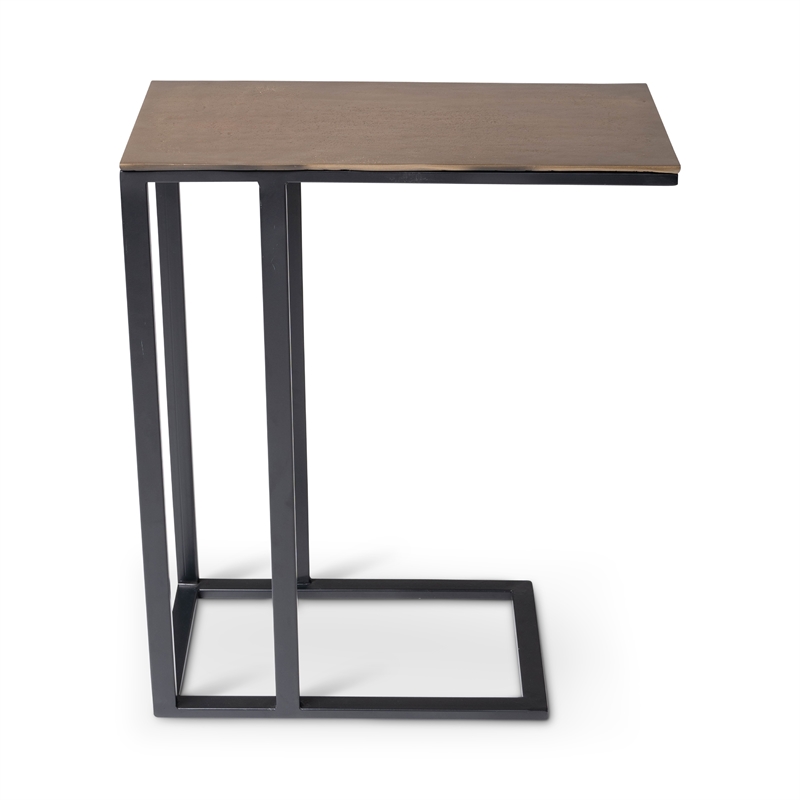Urbia Elements Tanu C-Table End Table in Antique Brass