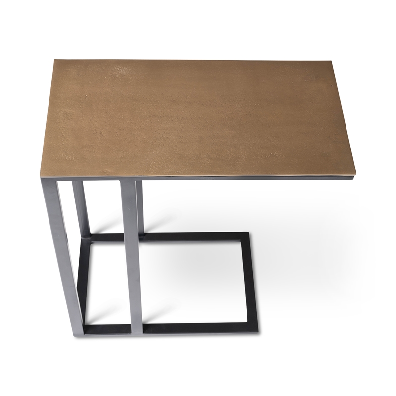 Urbia Elements Tanu C-Table End Table in Antique Brass