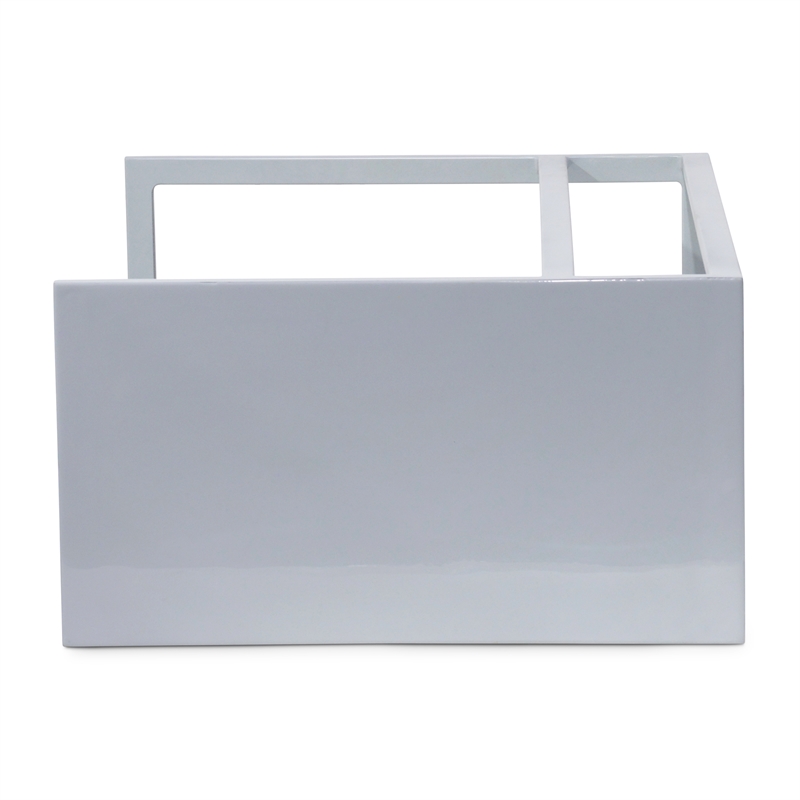 Urbia Elements Tanu C-Table Enamel Top End Table in Pearl Blue