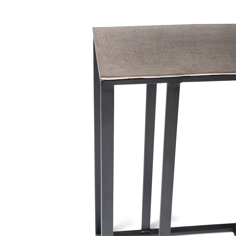 Urbia Elements Tanu C-Table End Table in Vintage Silver