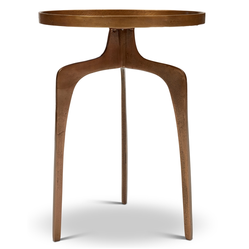 Urbia Elements Vinya End Table in Antique Brass