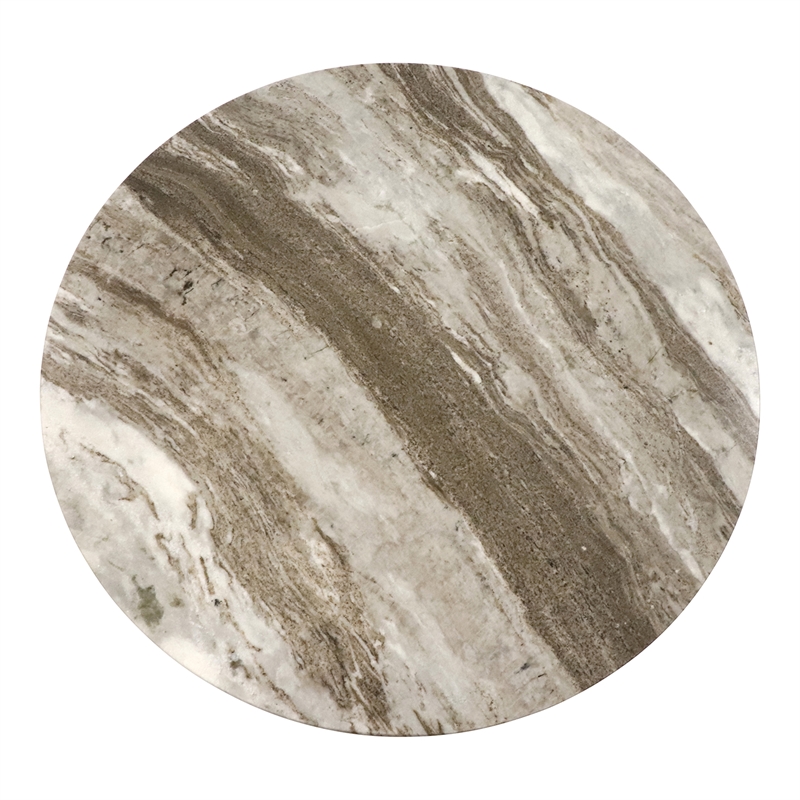 Urbia Marbelle Martie Side Table in Toronto Sand Marble Finish