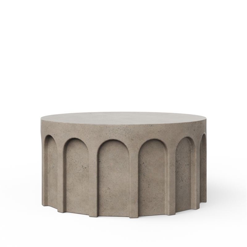 Urbia Mixx Atlas Round Coffee Table in Dark Grey