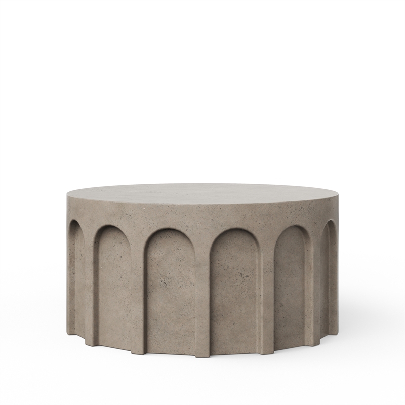 Urbia Mixx Atlas Round Coffee Table in Dark Grey