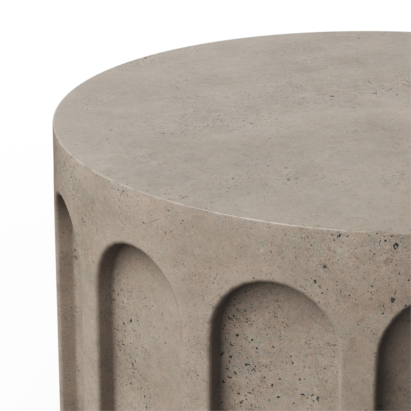Urbia Mixx Atlas Round Coffee Table in Dark Grey