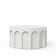 Urbia Mixx Atlas Round Coffee Table in Ivory Terrazzo