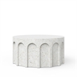 Urbia Mixx Atlas Round Coffee Table in Ivory Terrazzo