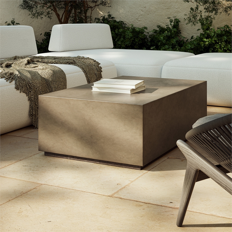 Urbia Mixx Bloc Rectangular Coffee Table in Dark Grey