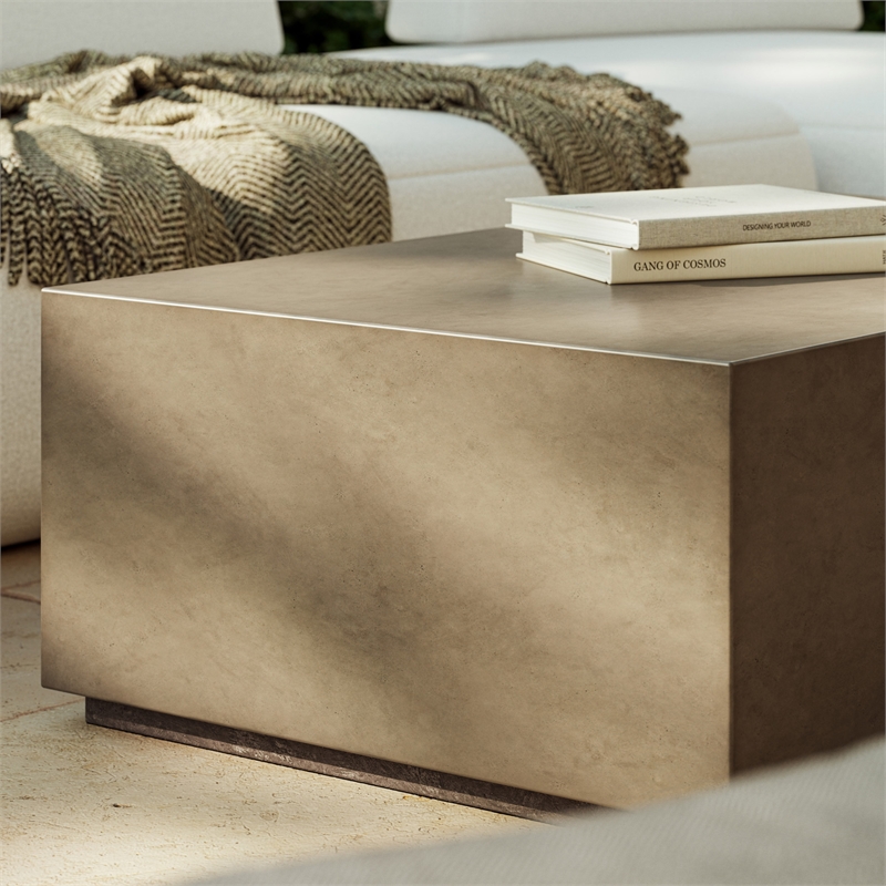 Urbia Mixx Bloc Rectangular Coffee Table in Dark Grey